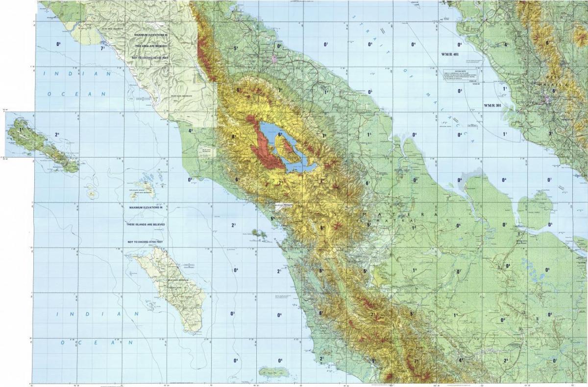 Карта Куала-Лумпур топографическая