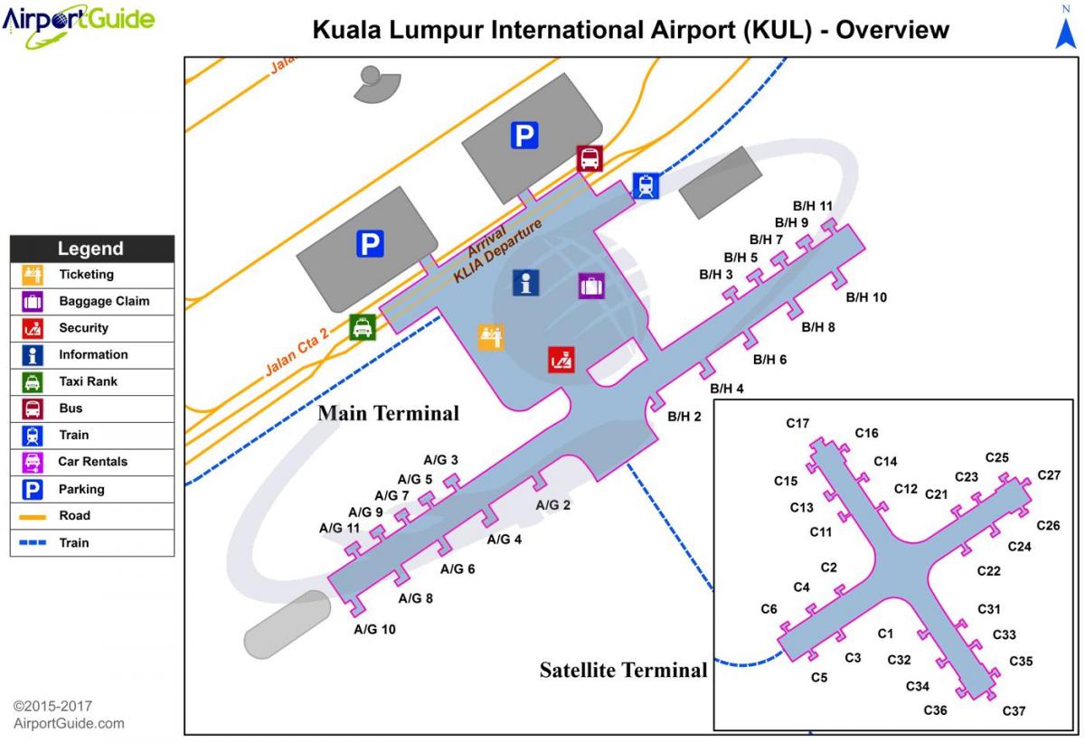 Куала-Лумпуре международного аэропорта карте