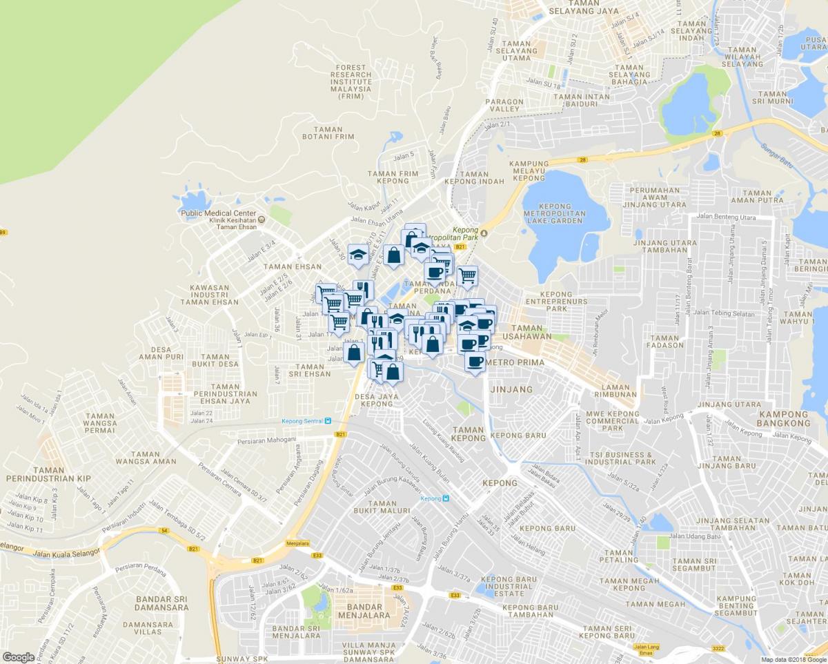 кепонг Куала-Лумпур карте