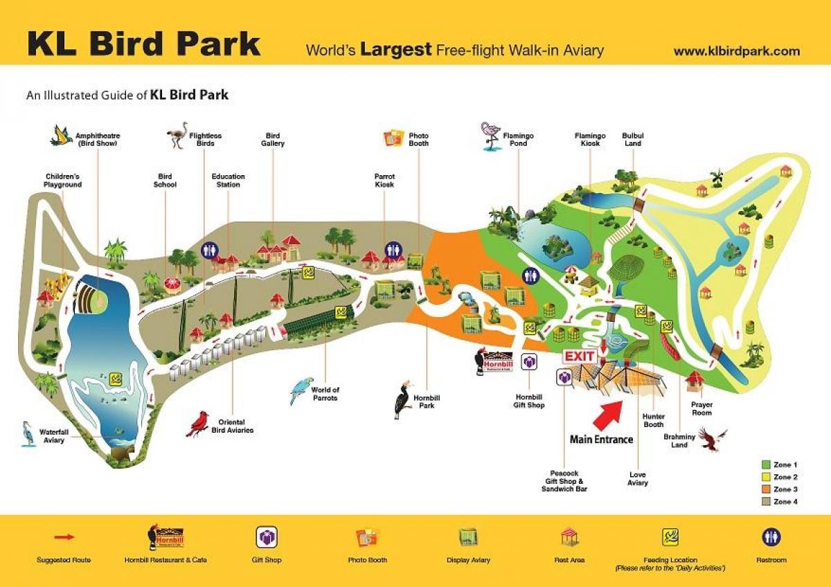 Карта парк птиц