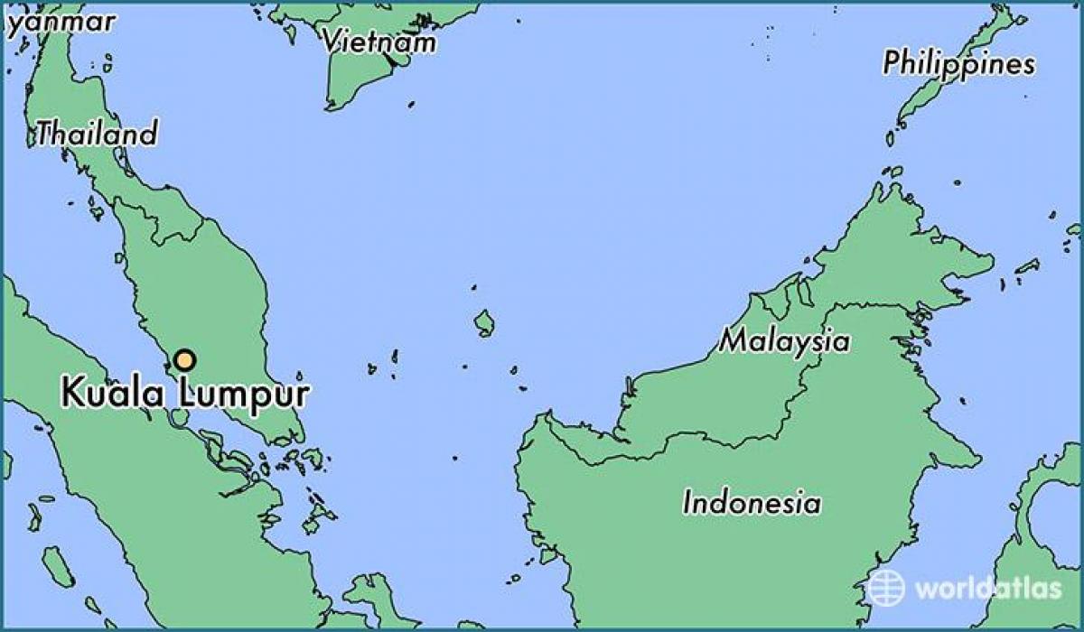 Карта расположения Куала-Лумпур 