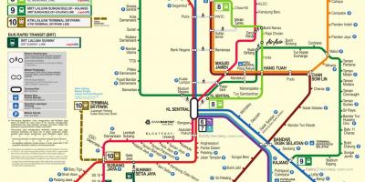 Куала-Лумпур MRT карту