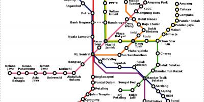 Малайзия карта метро
