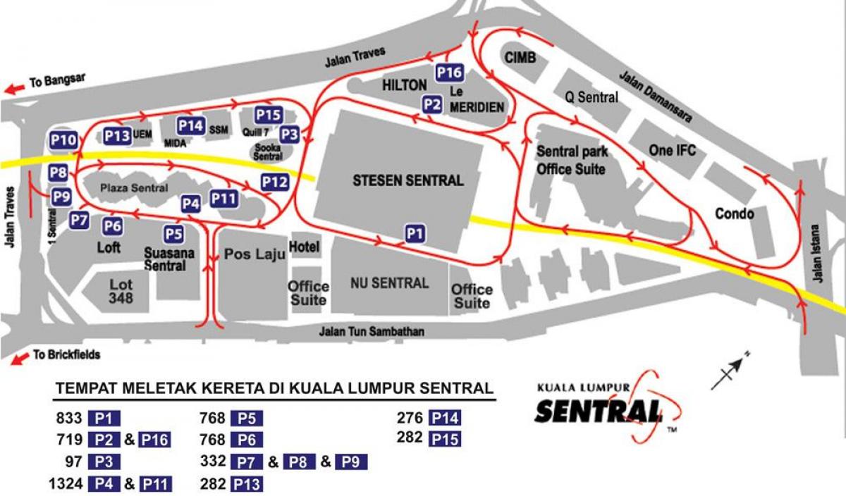 станция Куала-Лумпур карте
