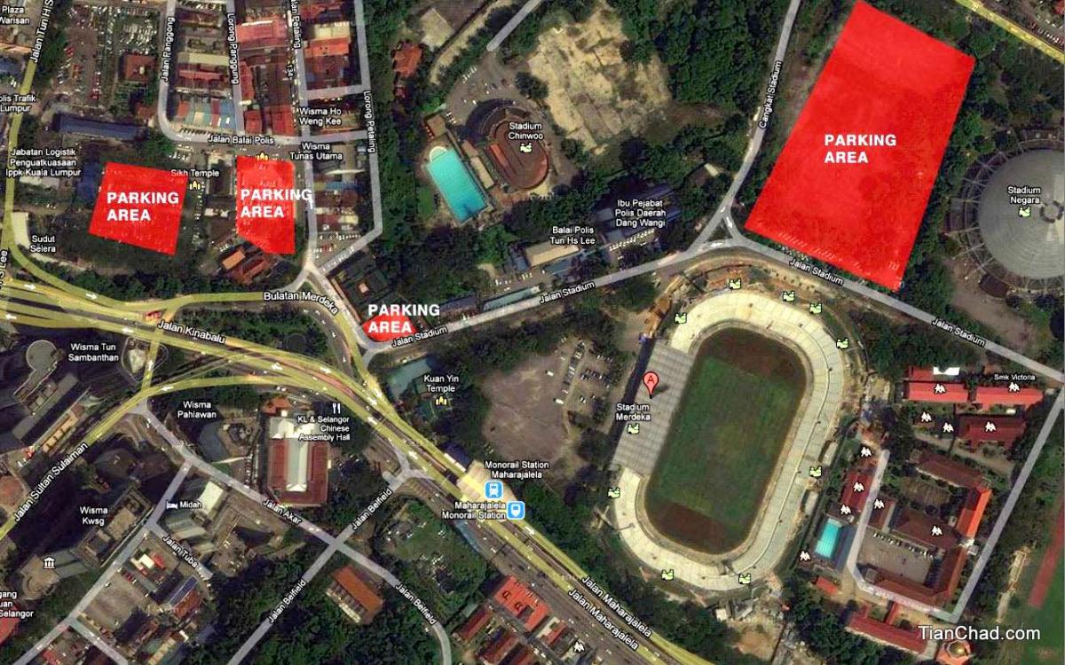 Карта стадион Негара