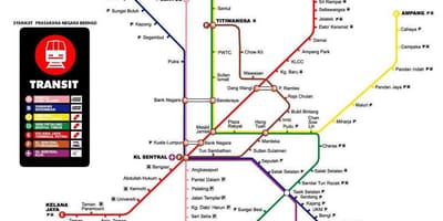 Схема метро Куала Лумпур