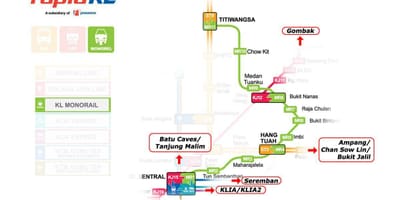 КЛ Сентрал монорельса карте