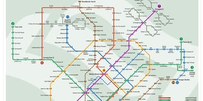 Малайзия MRT карту 2016