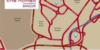 Бангсар Куала-Лумпур карте